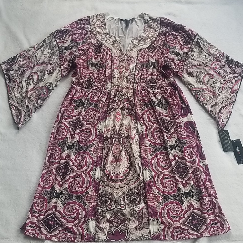 Style & Co. Drawn Motion Marakesh Dress